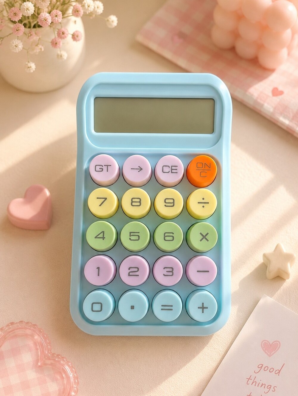 ✨ Aesthetic Macaron Calculator - Cute Office & School Supplies